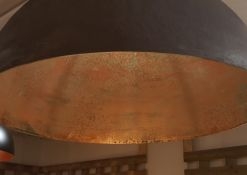 Handgemaakte koepel lamp, halve bol lamp