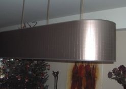 Grote ovale hanglamp van behang